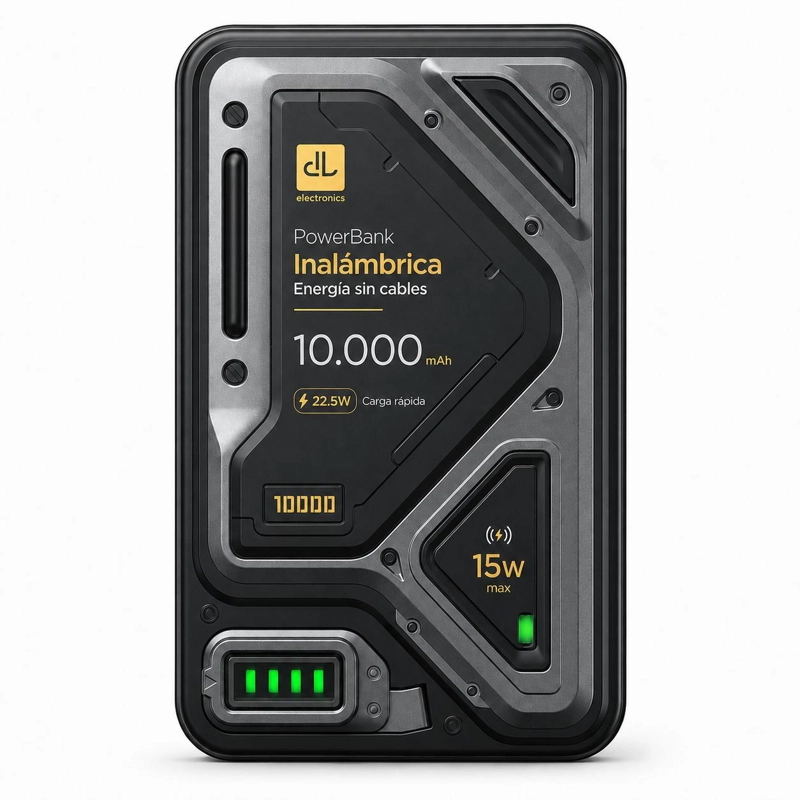 POWERBANK DE CARGA INALAMBRICA INDUCTION ENERGY 10000MAH - 4