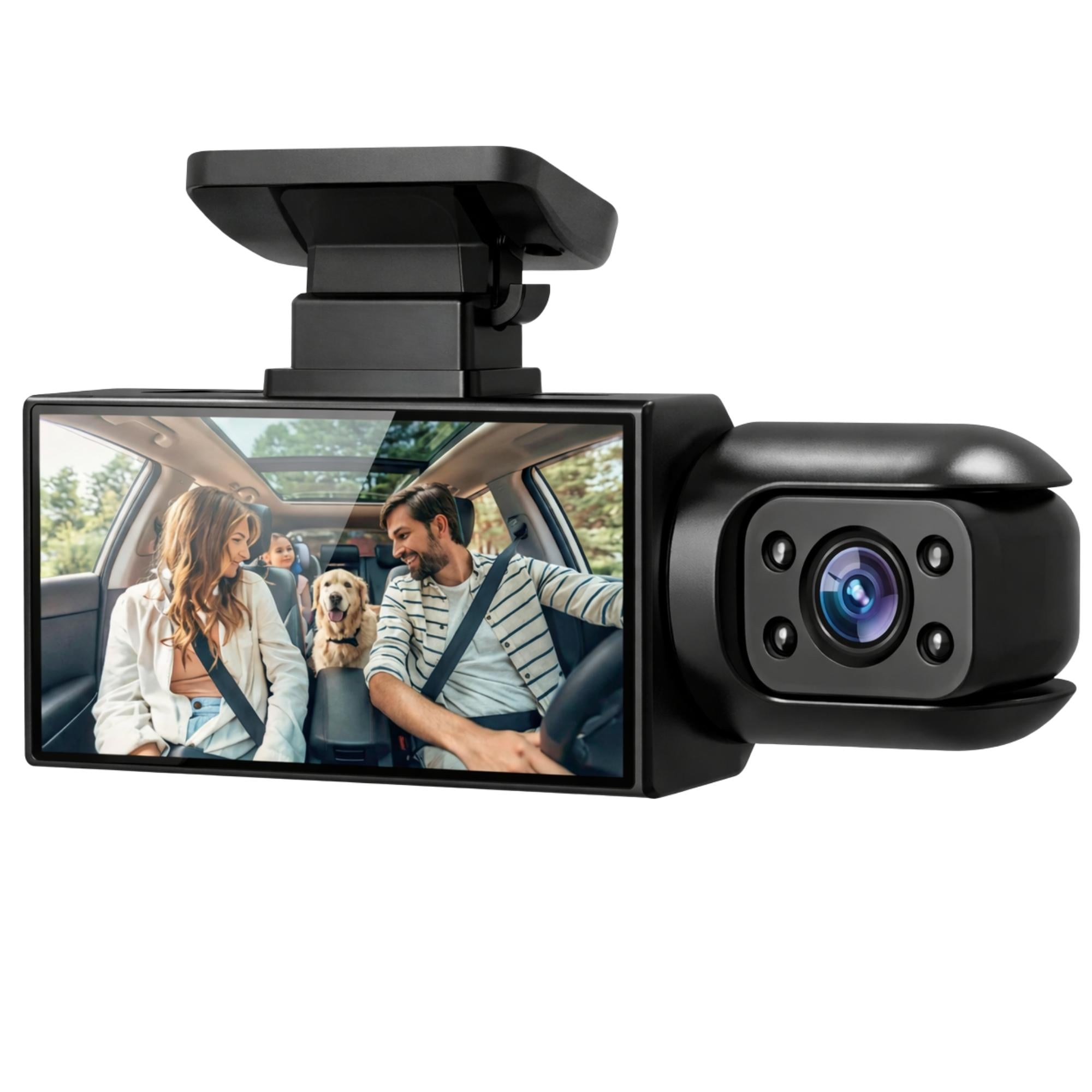 DASHCAM CAMARA FRONTAL E INTERIOR CON VISION NOCTURNA FHD - 2