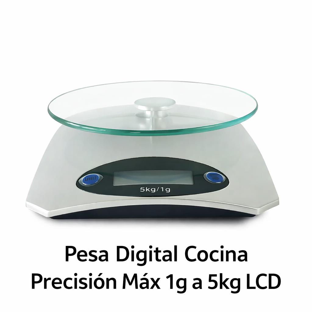 BALANZA DIGITAL DE COCINA CON PANTALLA LCD DE ALTA PRECISION - 5