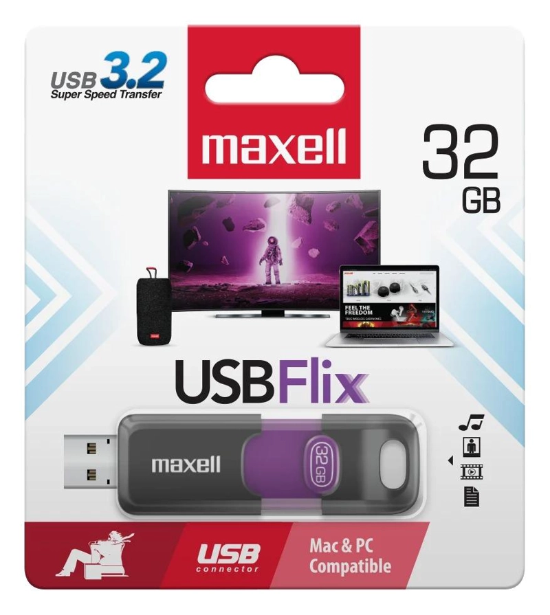 PENDRIVE MAXELL FLIX 32GB USB 3.2 HIGH SPEED - 4