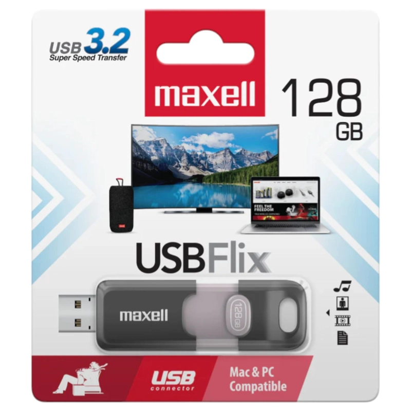 PENDRIVE MAXELL FLIX 128GB USB 3.2 HIGH SPEED - 4