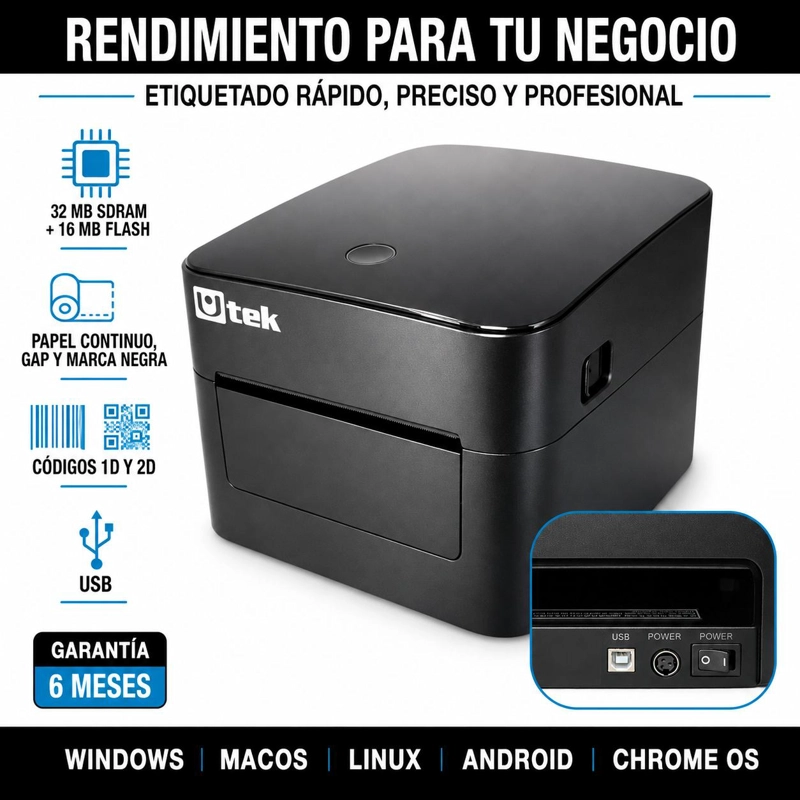 IMPRESORA TE RMICA DE ETIQUETAS AUTOADHESIVAS 108MM MULTIUSOS - 6