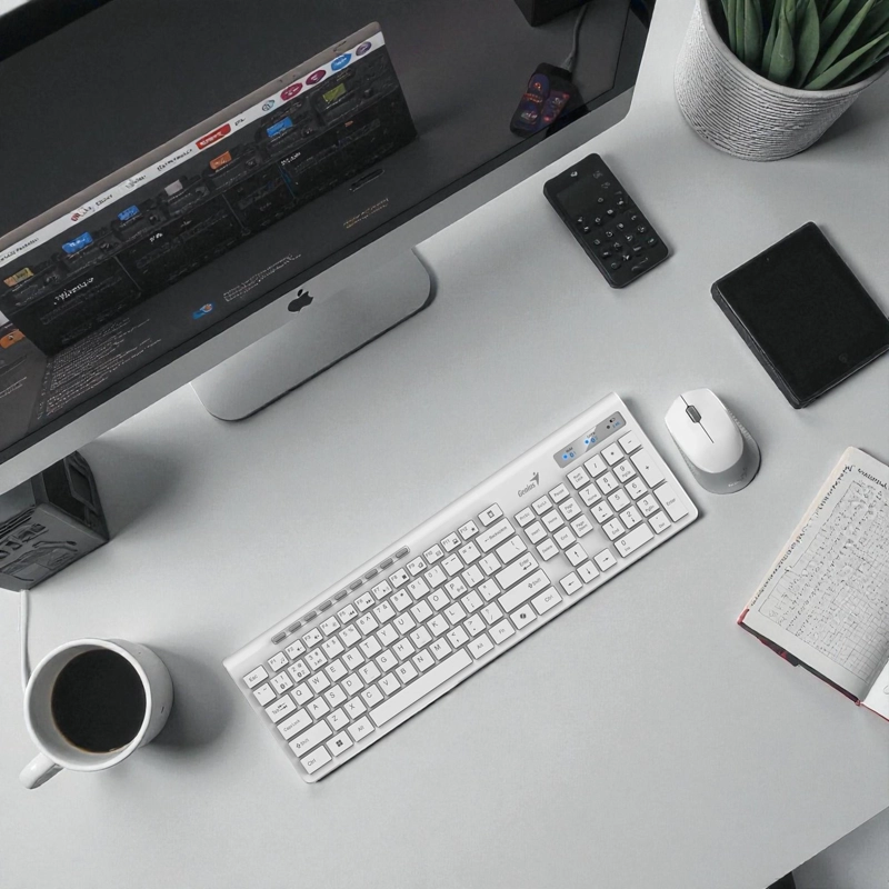 TECLADO Y MOUSE DUAL WIRELESS BLUETOOTH  + USB 2G COPILOT AI - 5