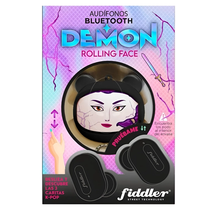 AUDIFONOS BLUETOOTH GUERRERAS K-POP ROLLING FACE DEMON - 9