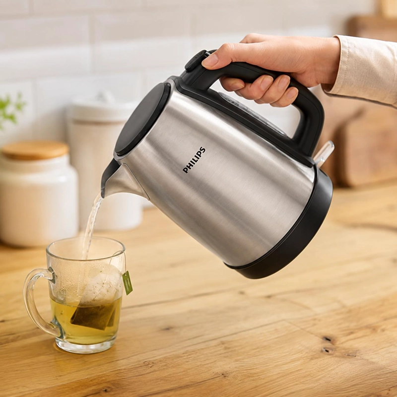 HERVIDOR PHILIPS  1.7L ACERO INOXIDABLE BASE GIRATORIA 360° - 5