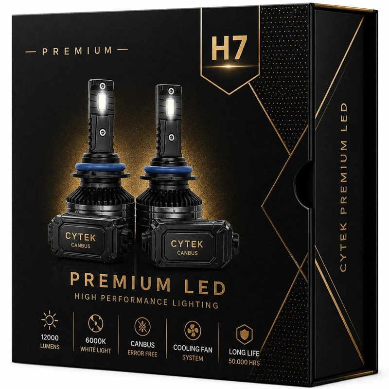 KIT DE LUCES TURBO LED H7 CANBUS 65W PREMIUM LIGTH 12000LM - 1