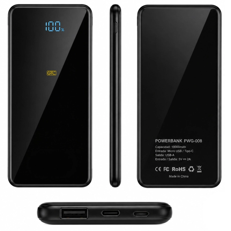 POWERBANK  ULTRA  DELGADA DE  CARGA RAPIDA 10.000MAH - 2