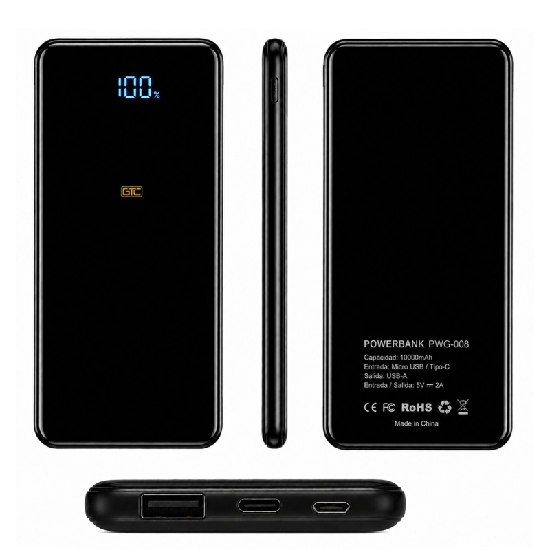 POWERBANK  ULTRA  DELGADA DE  CARGA RAPIDA 10.000MAH - 7