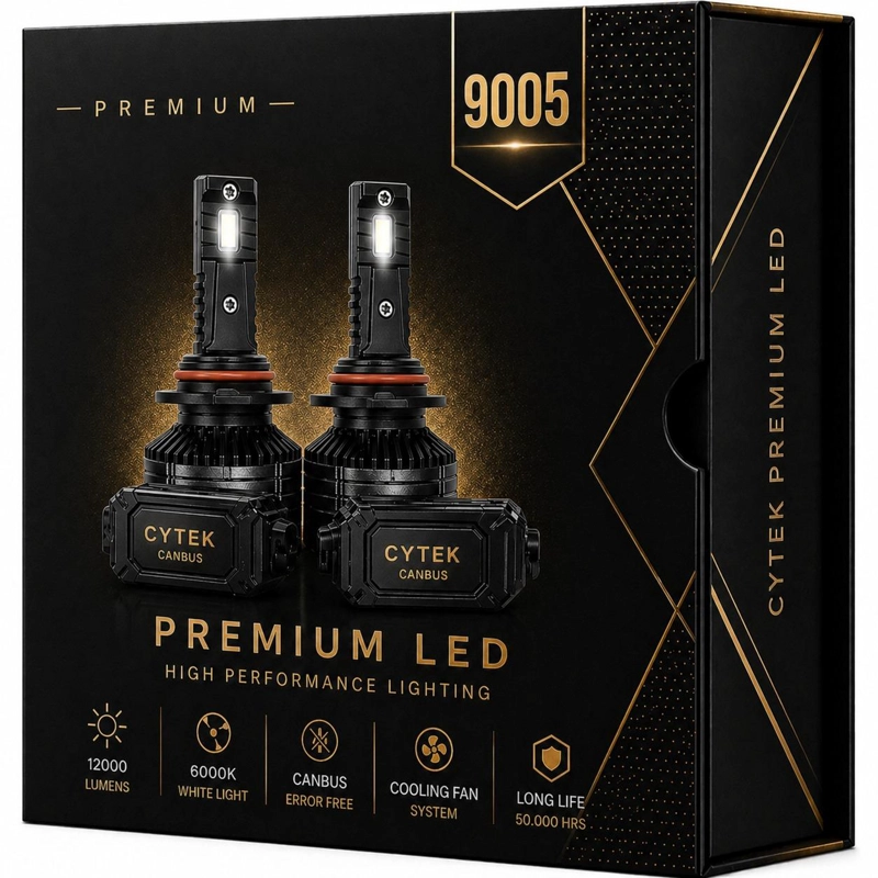 KIT DE LUCES TURBO LED 9005 CANBUS 65W PREMIUM LIGTH 12000LM - 1