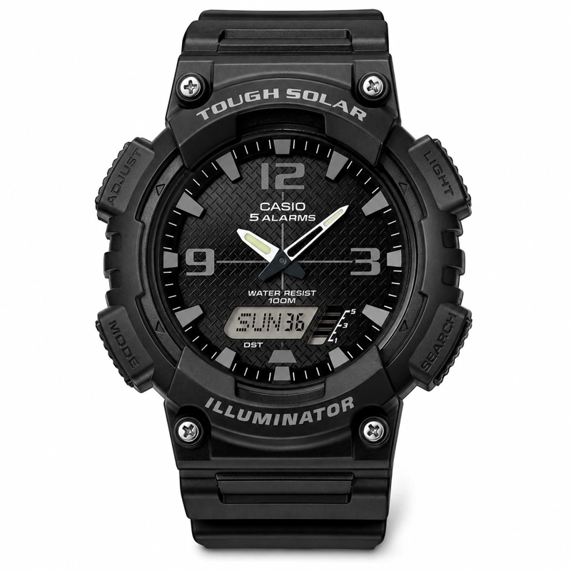 RELOJ CASIO SOLAR DE HOMBRE AQ-S810W-1A2VDF SPORT LINE BLACK - 1
