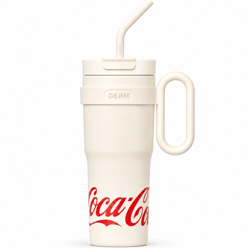 VASO TE RMICO GERM COCA-COLA 1100ML WHITE ACERO INOXIDABLE - 2