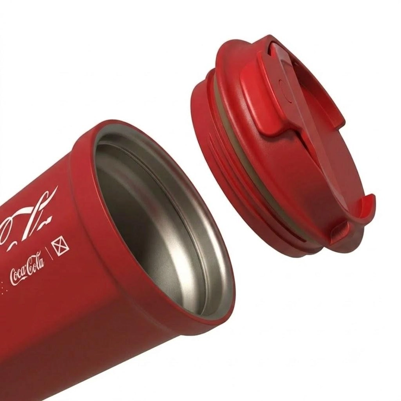 VASO TERMICO MUG GERM COCA-COLA ACERO INOXIDABLE 390ML RED - 5