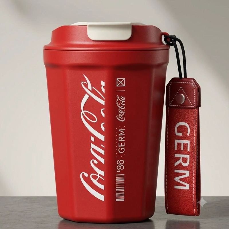 VASO TERMICO MUG GERM COCA-COLA ACERO INOXIDABLE 390ML RED - 7
