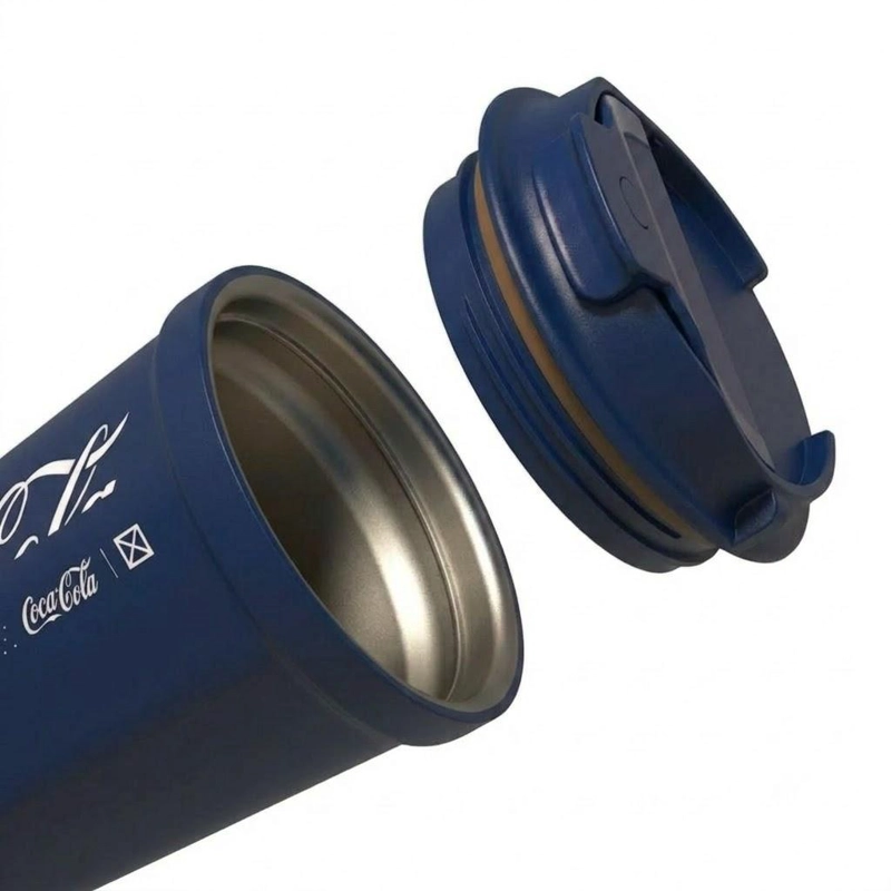 VASO TERMICO MUG GERM COCA-COLA ACERO INOXIDABLE 390ML NAVY - 4