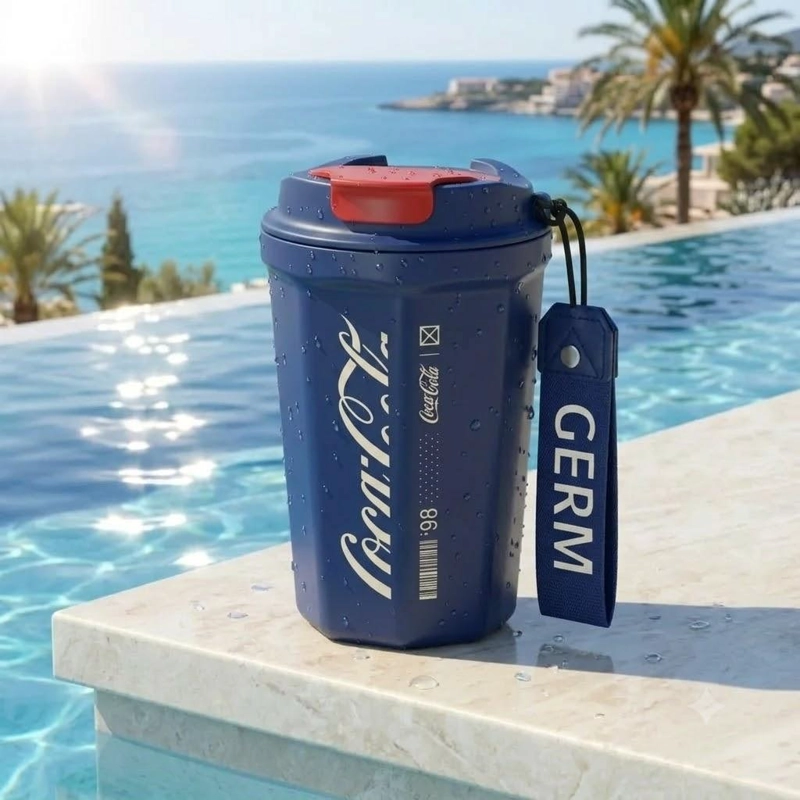 VASO TERMICO MUG GERM COCA-COLA ACERO INOXIDABLE 390ML NAVY - 9