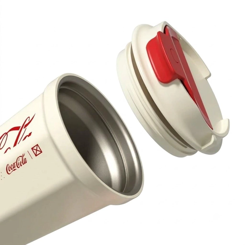 VASO TERMICO MUG GERM COCA-COLA ACERO INOXIDABLE 390ML WHITE - 4
