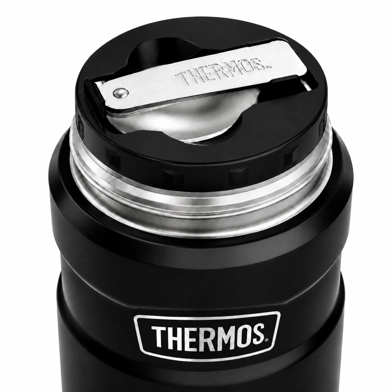TERMO DE COMIDA PREMIUM INOX THERMOS KING  470ML NEGRO - 7