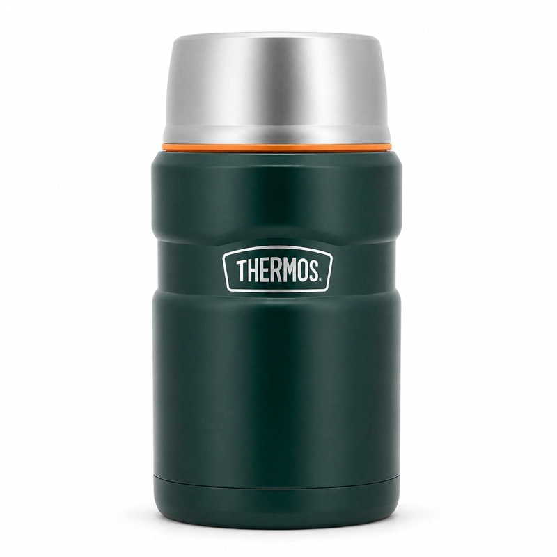 TERMO DE COMIDA PREMIUM INOX THERMOS KING  700ML VERDE - 2