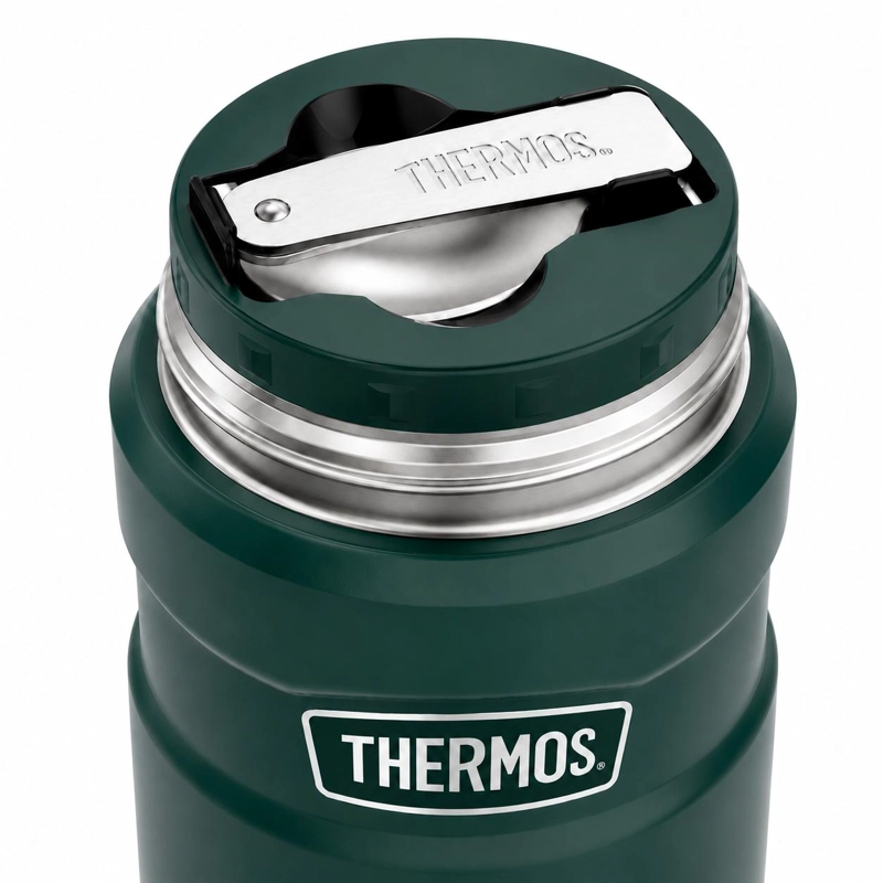 TERMO DE COMIDA PREMIUM INOX THERMOS KING  700ML VERDE - 6