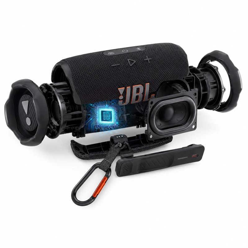 PARLANTE BLUEOOTH JBL FLIP 7 BLK WATERPROOF 35W SOUND BOOST - 7