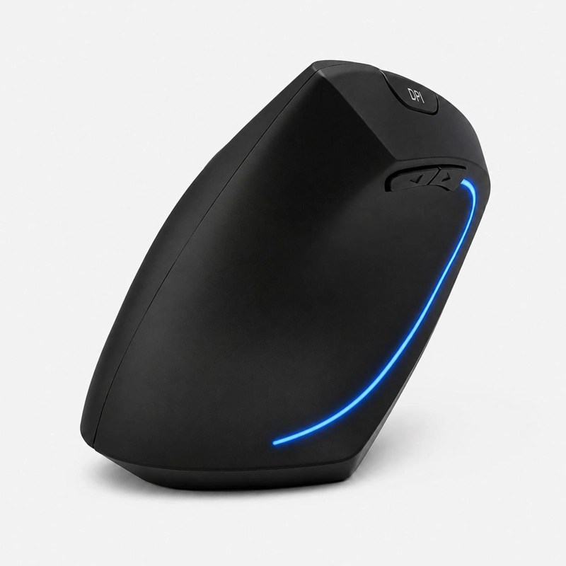MOUSE ERGONOMICO VERTICAL INALAMBRICO PARA ZURDOS ILUMINADO - 4