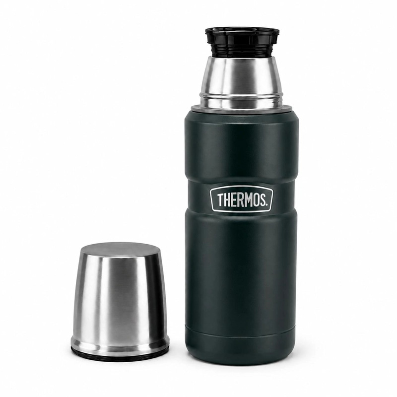 TERMO PREMIUM THERMOS KING INOX SK2000 470ML 18H/24H VERDE - 3