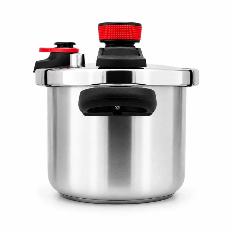 OLLA A PRESION KW OXFORD 8LT ACERO INOXIDABLE TRIPLE VALVULA - 3