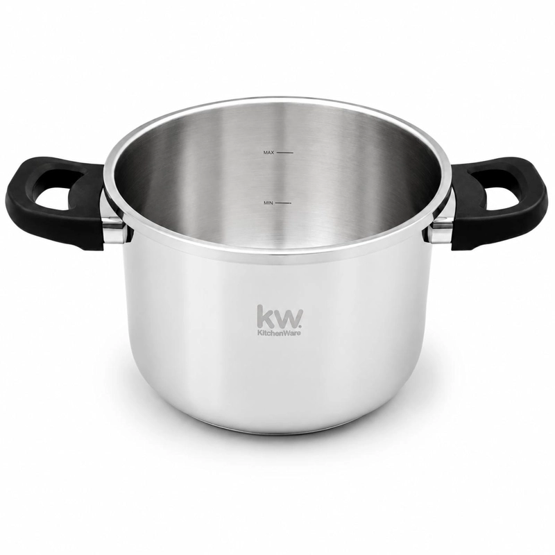 OLLA A PRESION KW OXFORD 8LT ACERO INOXIDABLE TRIPLE VALVULA - 4
