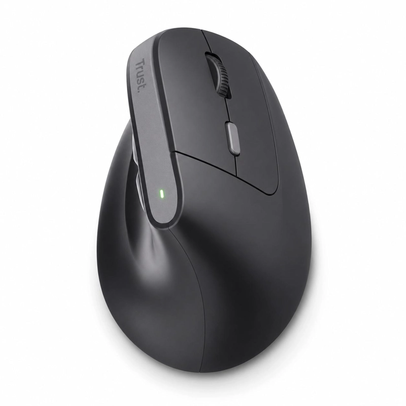 MOUSE VERTICAL INALAMBRICO TRUST BAYO II RECARGABLE ERGONOMICO - 1