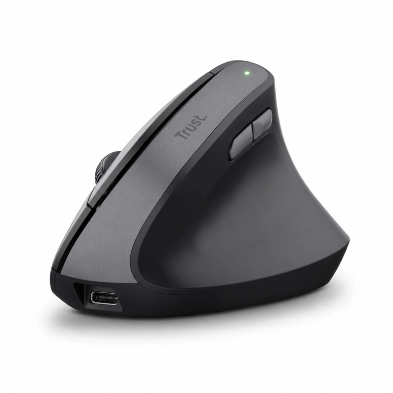 MOUSE VERTICAL INALAMBRICO TRUST BAYO II RECARGABLE ERGONOMICO - 4