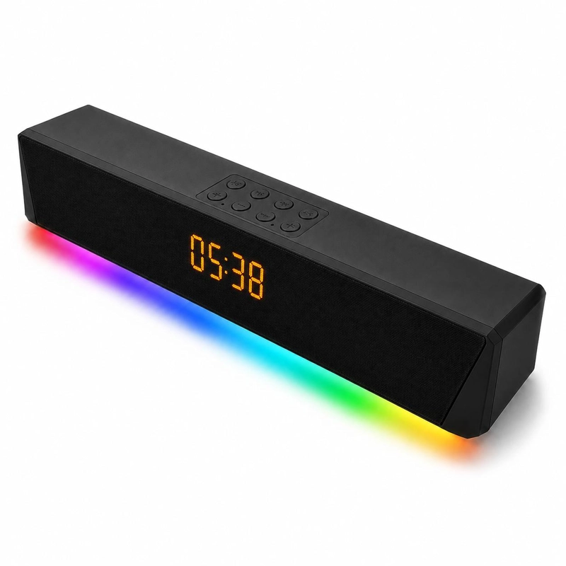 BARRA DE SONIDO INALAMBRICA BLUETOOTH RGB RECARGABLE - 5