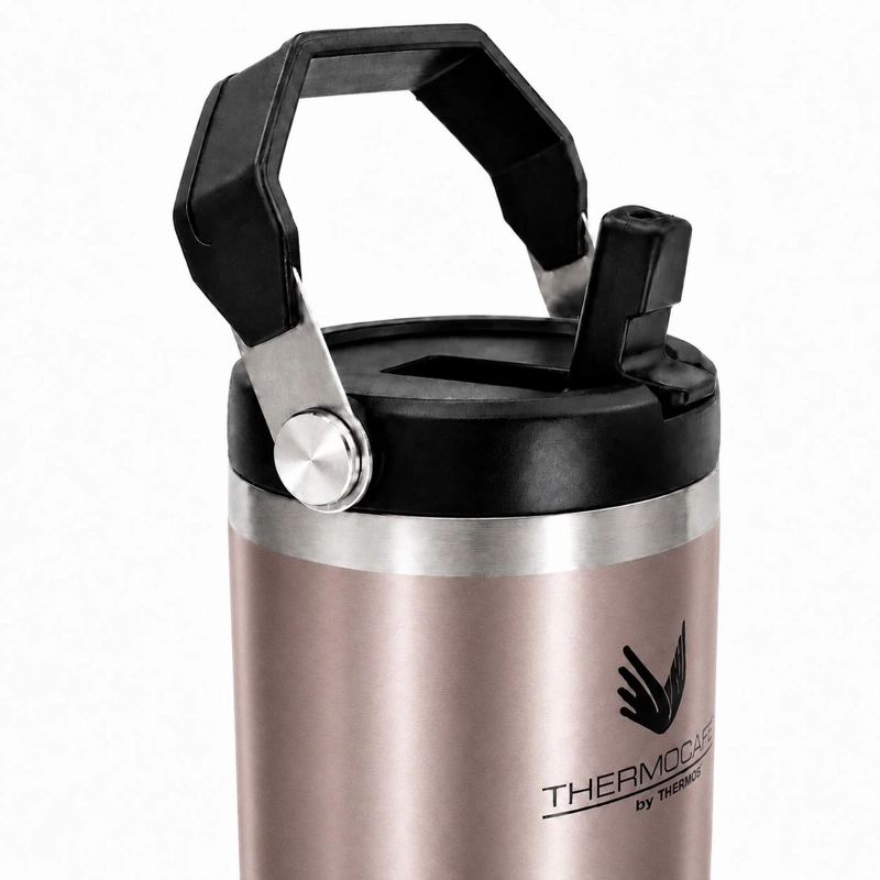 VASO TE RMICO MUG INOX PARA LIQUIDOS FRIOS 880ML ROSE GOLD - 3