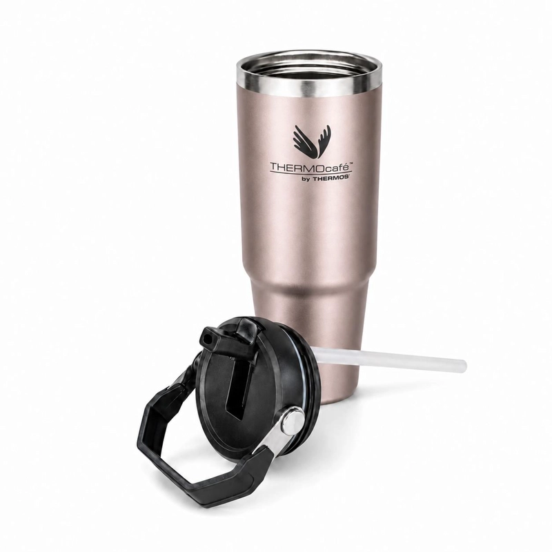 VASO TE RMICO MUG INOX PARA LIQUIDOS FRIOS 880ML ROSE GOLD - 6