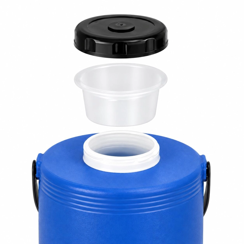 MAXI TERMO TERMOLAR 12 LITROS AZUL CON LLAVE Y ASA - 4