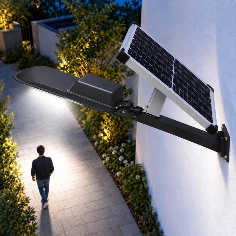 LUMINARIA SOLAR PEATONAL AUSTRAL 600W CON PANEL DE ALTA EFICIENCIA - 5