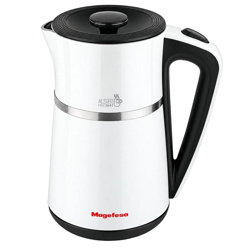 HERVIDOR ELE CTRICO 1.7L INOX 2200W BASE 360° BLANCO - 1