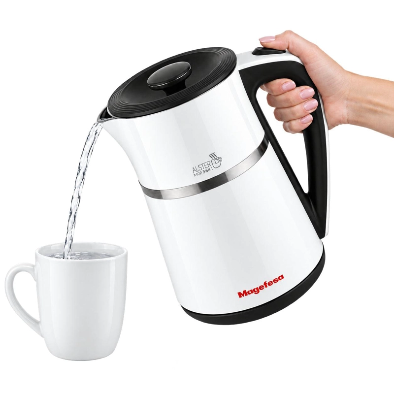 HERVIDOR ELE CTRICO 1.7L INOX 2200W BASE 360° BLANCO - 4