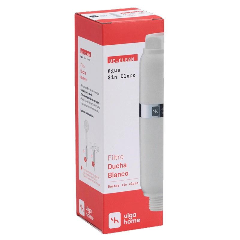 FILTRO PARA ELIMINAR CLORO DE LA DUCHA VIGAHOME BLANCO - 1