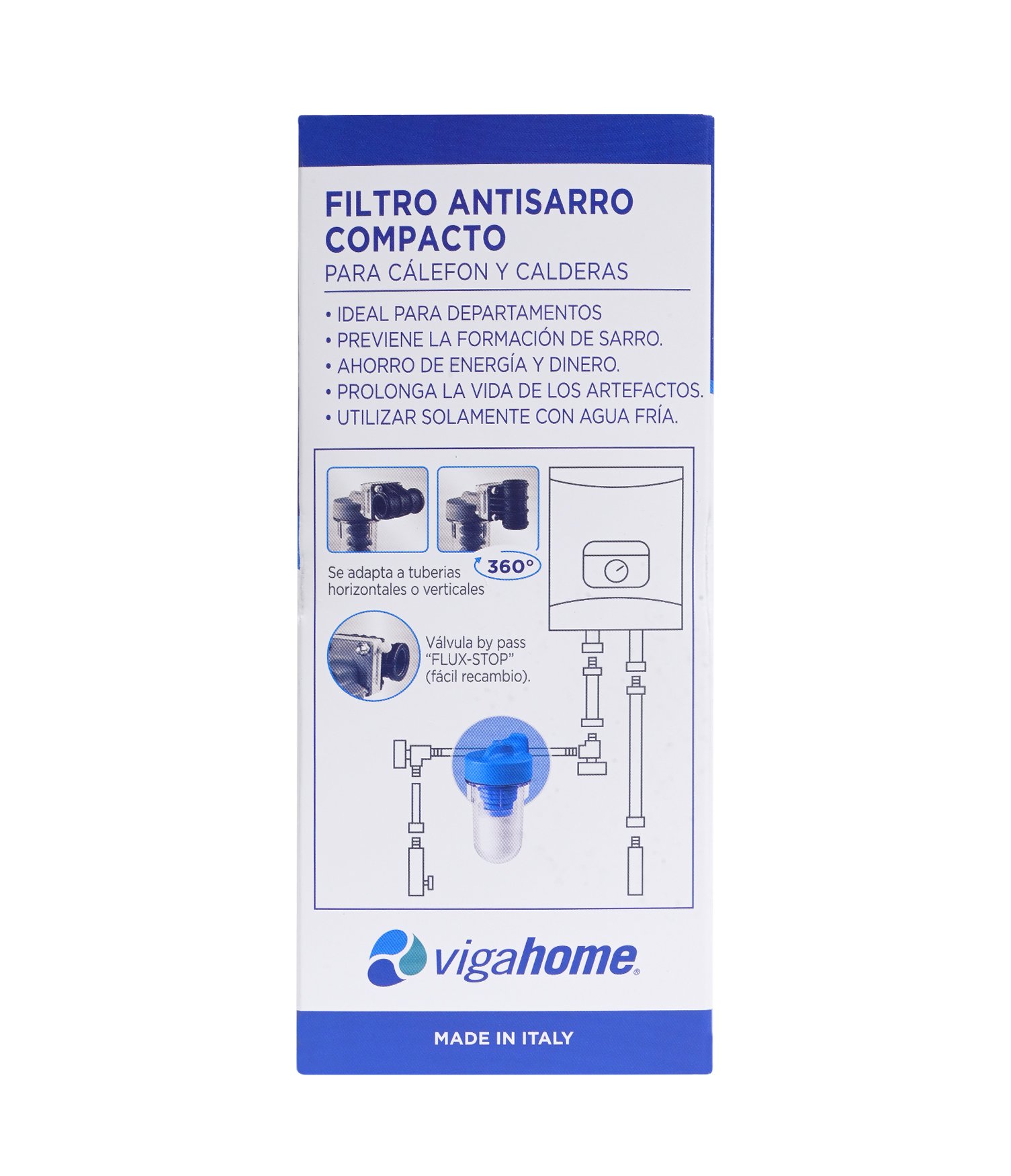 FILTRO ANTISARRO VIGAHOME COMPACTO CALEFON / CALDERAS - 3