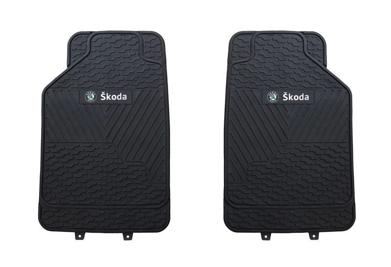PISOS DE GOMA PARA VEHICULO 3 PIEZAS NEGRO SKODA - 4