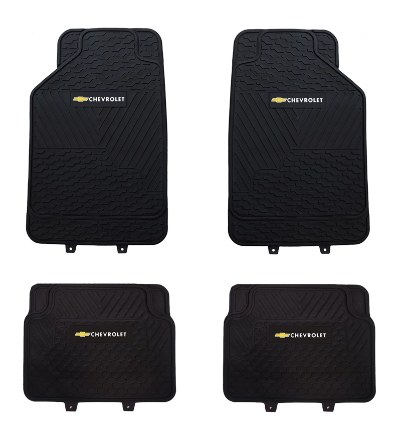 PISOS DE GOMA MARCA CHEVROLET PARA VEHICULOS 4 PIEZAS - 1