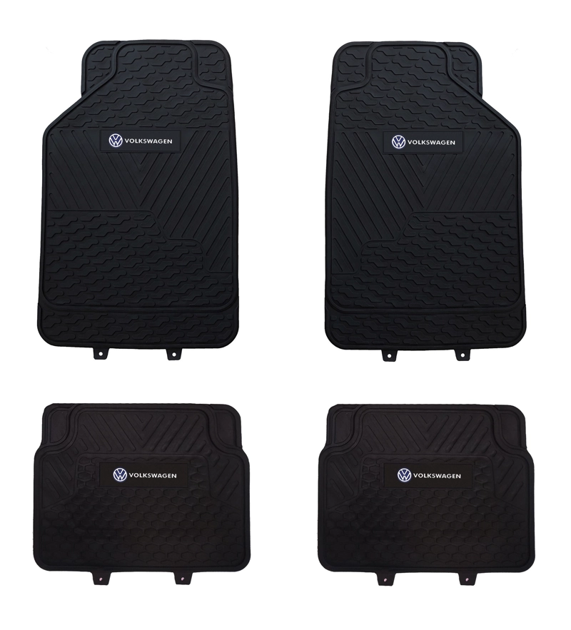 PISOS DE GOMA MARCA VOLKSWAGEN PARA VEHICULOS 4 PIEZAS - 1