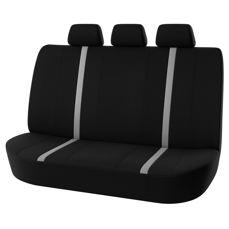 FUNDAS CUBRE ASIENTOS NEGRO GRIS 9 PIEZAS - 4