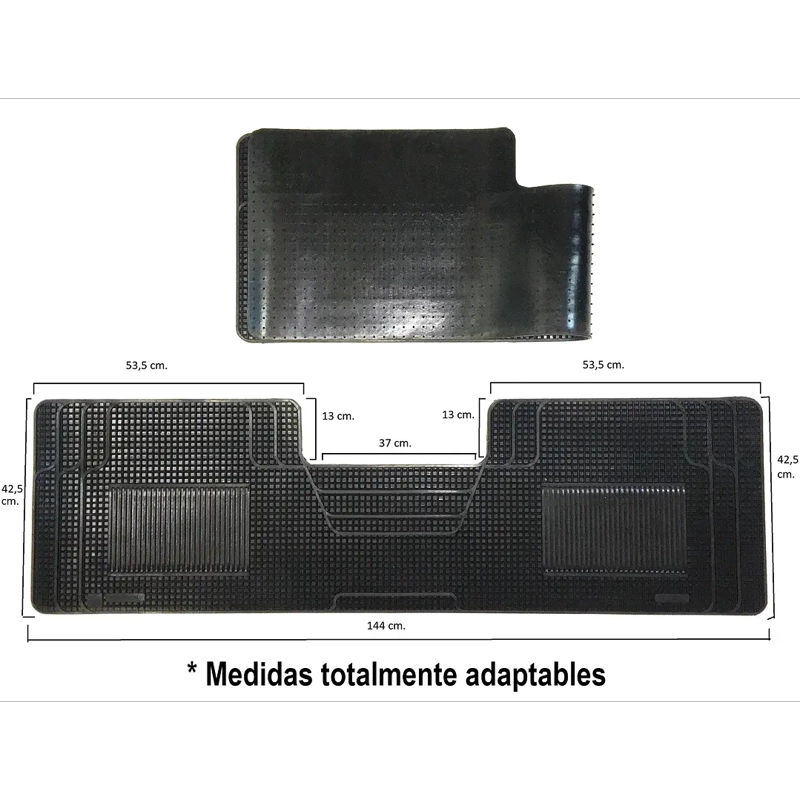 PISO DE GOMA LARGO TRASERO CAMELLO PARA VEHICULOS - 3