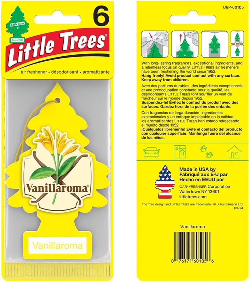 PINO AROMATICO VAINILLA LITTLE TREES PACK 24 UNIDADES - 5