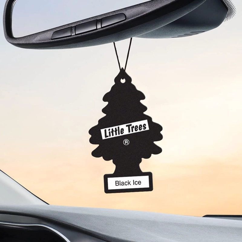 PINO AROMATICO BLACK ICE NEGRO LITTLE TREES PACK 24 UNIDADES - 6