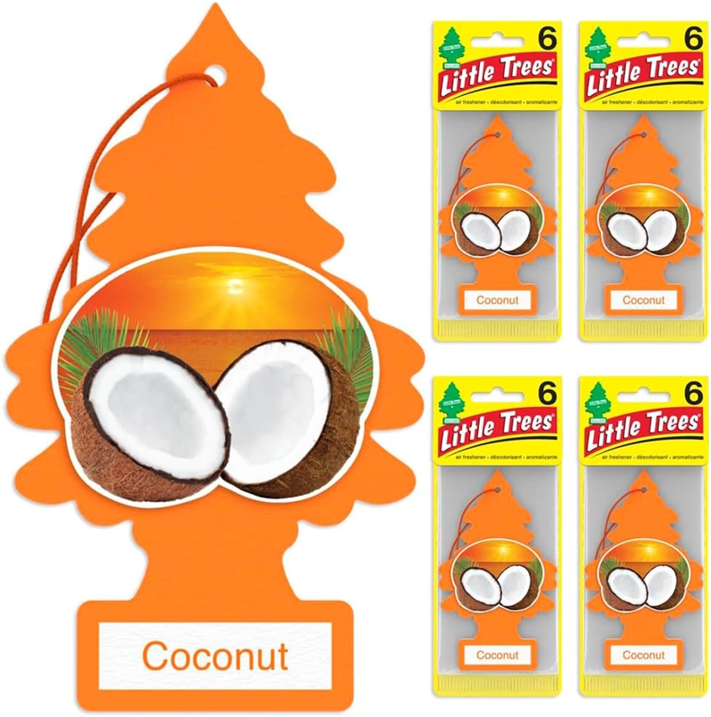 PINO AROMATICO COCO LITTLE TREES PACK 24 UNIDADES - 4