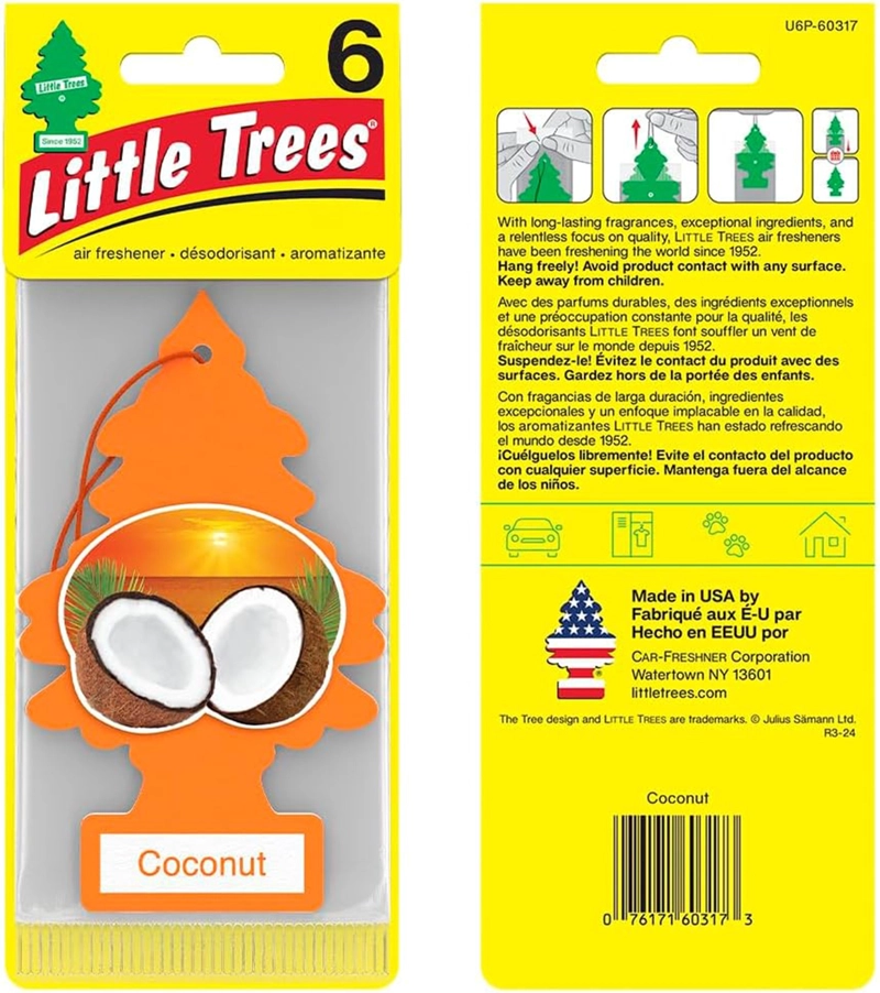 PINO AROMATICO COCO LITTLE TREES PACK 24 UNIDADES - 5