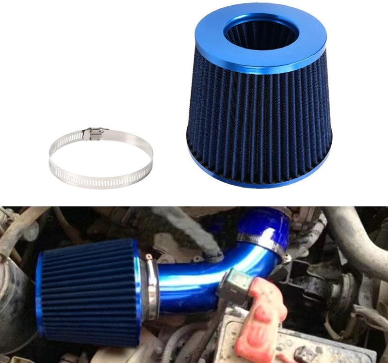 FILTRO DE AIRE CONICO AZUL 75MM AUTO TUNING ALTO FLUJO - 4