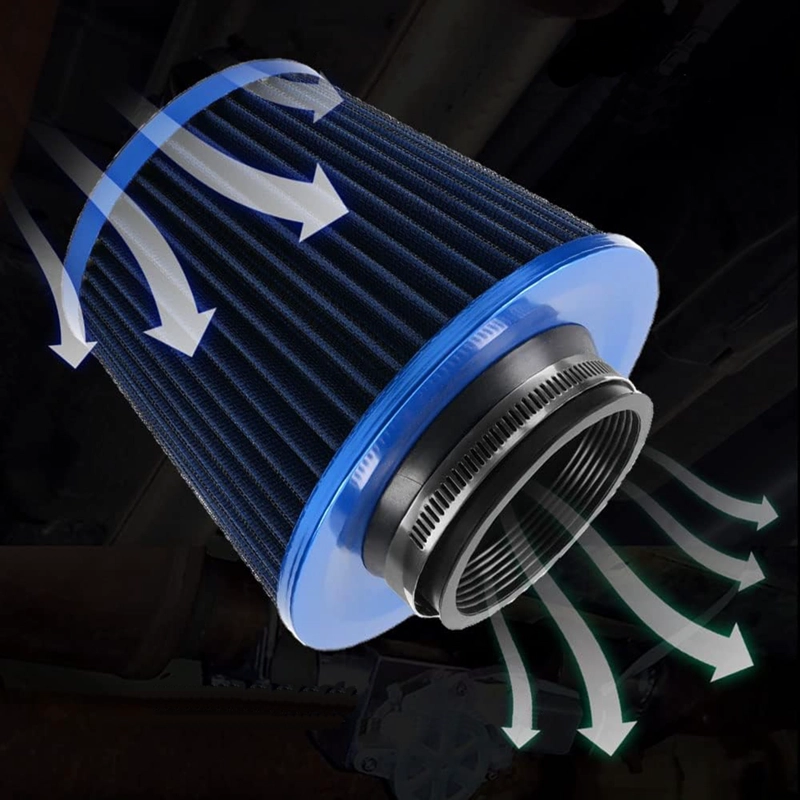 FILTRO DE AIRE CONICO AZUL 75MM AUTO TUNING ALTO FLUJO - 6